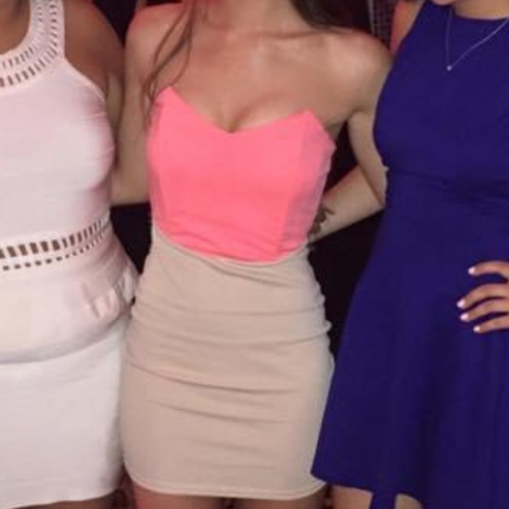 Neon Corset mini dress
